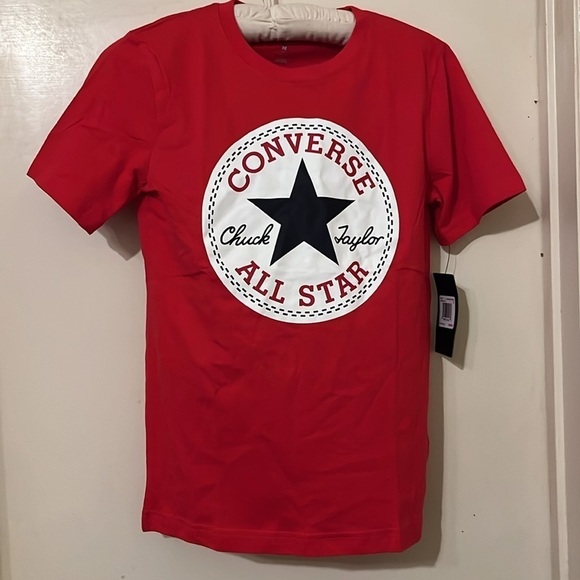 NWT Converse boys red T-shirt size Medium - Picture 1 of 4